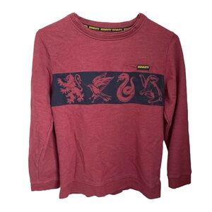 Harry Potter Hogwarts Maroon Long Sleeve Shirt